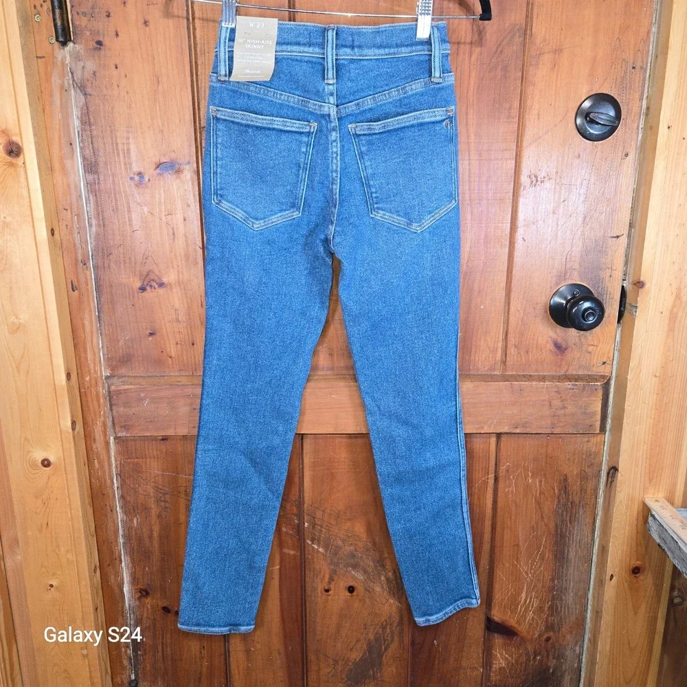 Madewell 10 High-Rise Skinny Jeans‎ Yardley Wash Blue Stretch Denim W23 NEW